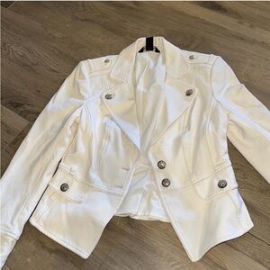 WHITE BLAZER JACKET SIZE 6